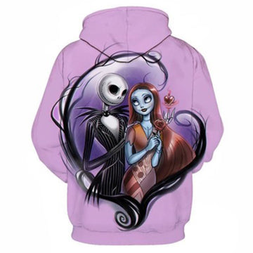 El Extraño Mundo de Jack The Nightmare Before Christmas Sudadera Casual con Capucha para Adultos Unisex